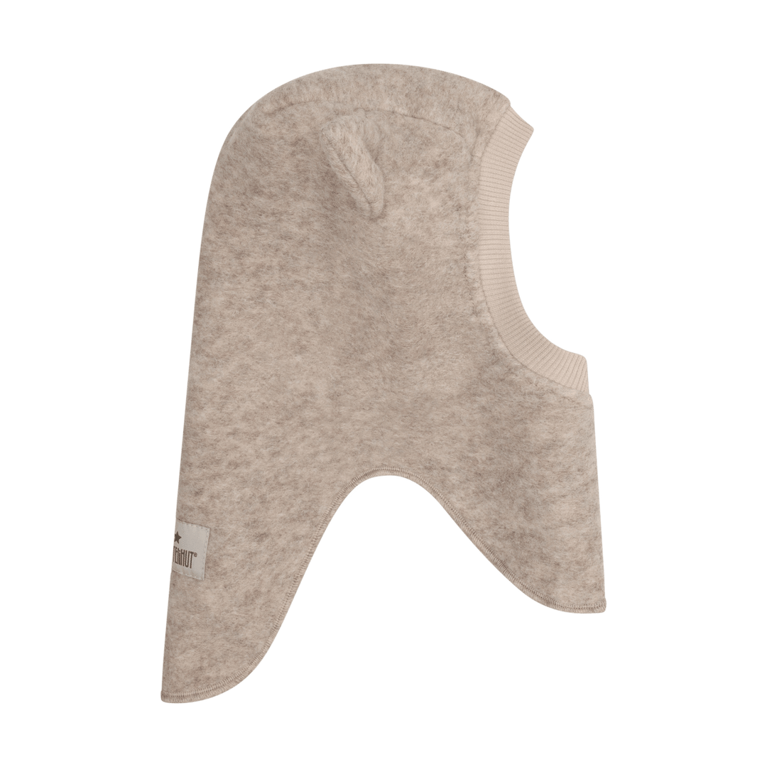 HUTTEliHUT | Balaclava Bear Ears Wool - Sand Melange | Torgunns Barneklær AS