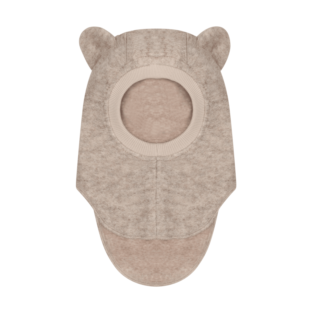 HUTTEliHUT | Balaclava Bear Ears Wool - Sand Melange | Torgunns Barneklær AS