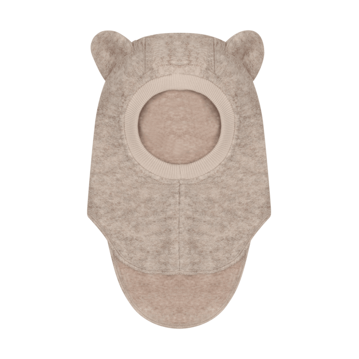 HUTTEliHUT | Balaclava Bear Ears Wool - Sand Melange | Torgunns Barneklær AS