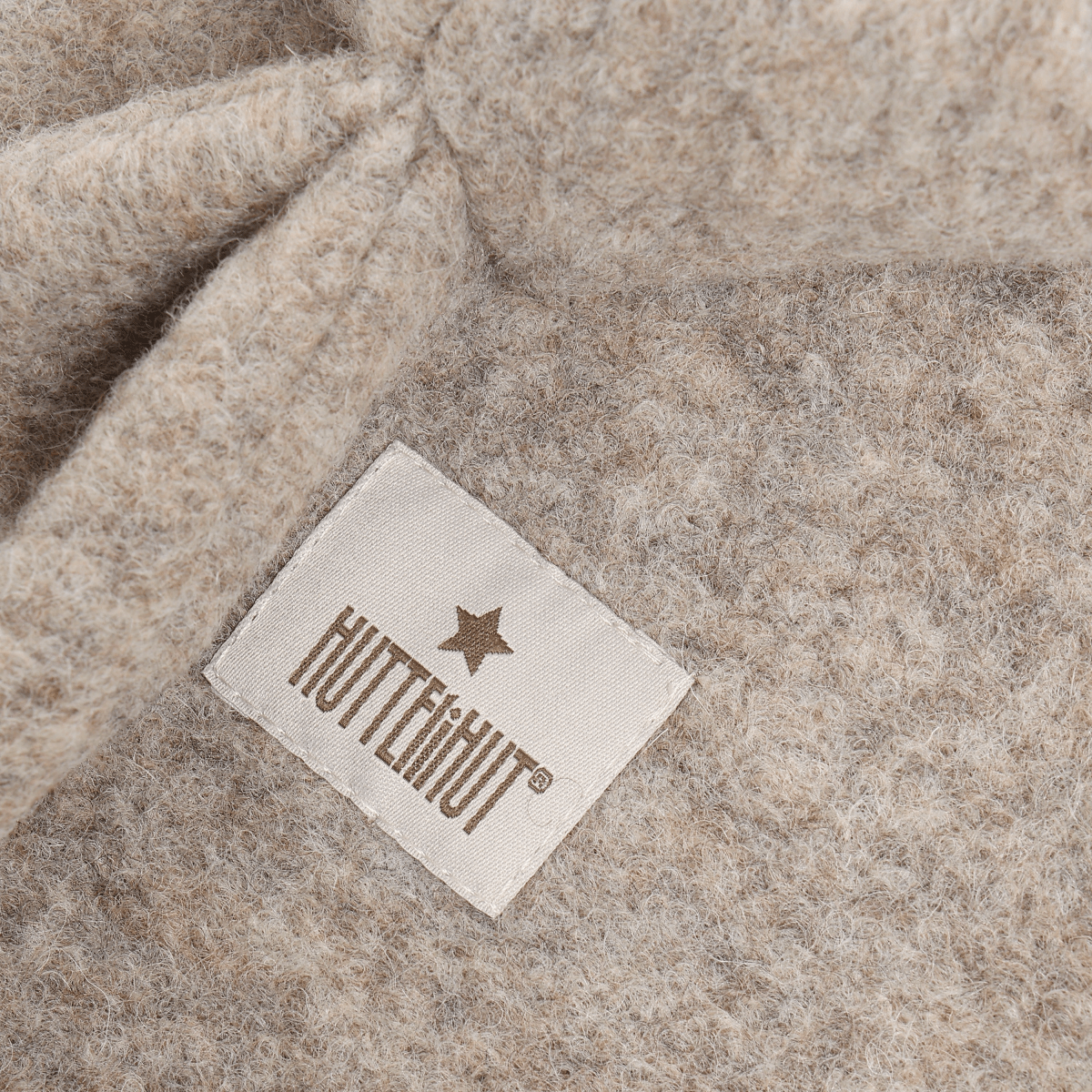 HUTTEliHUT | Balaclava Bunny Ears Wool - Camel Melange | Torgunns Barneklær AS