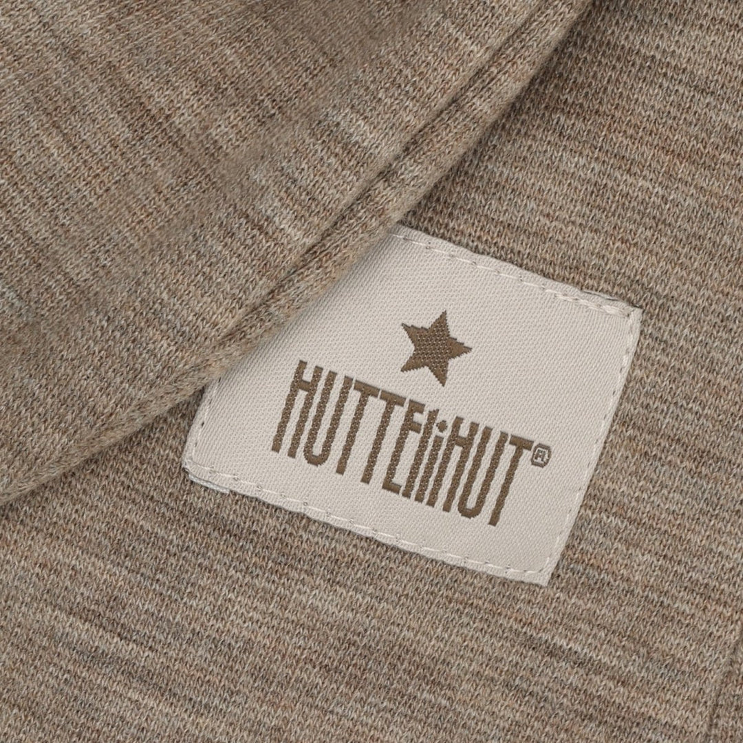 HUTTEliHUT | Balaclava Bunny Ears Wool Rib - Savannah Melange | Torgunns Barneklær AS