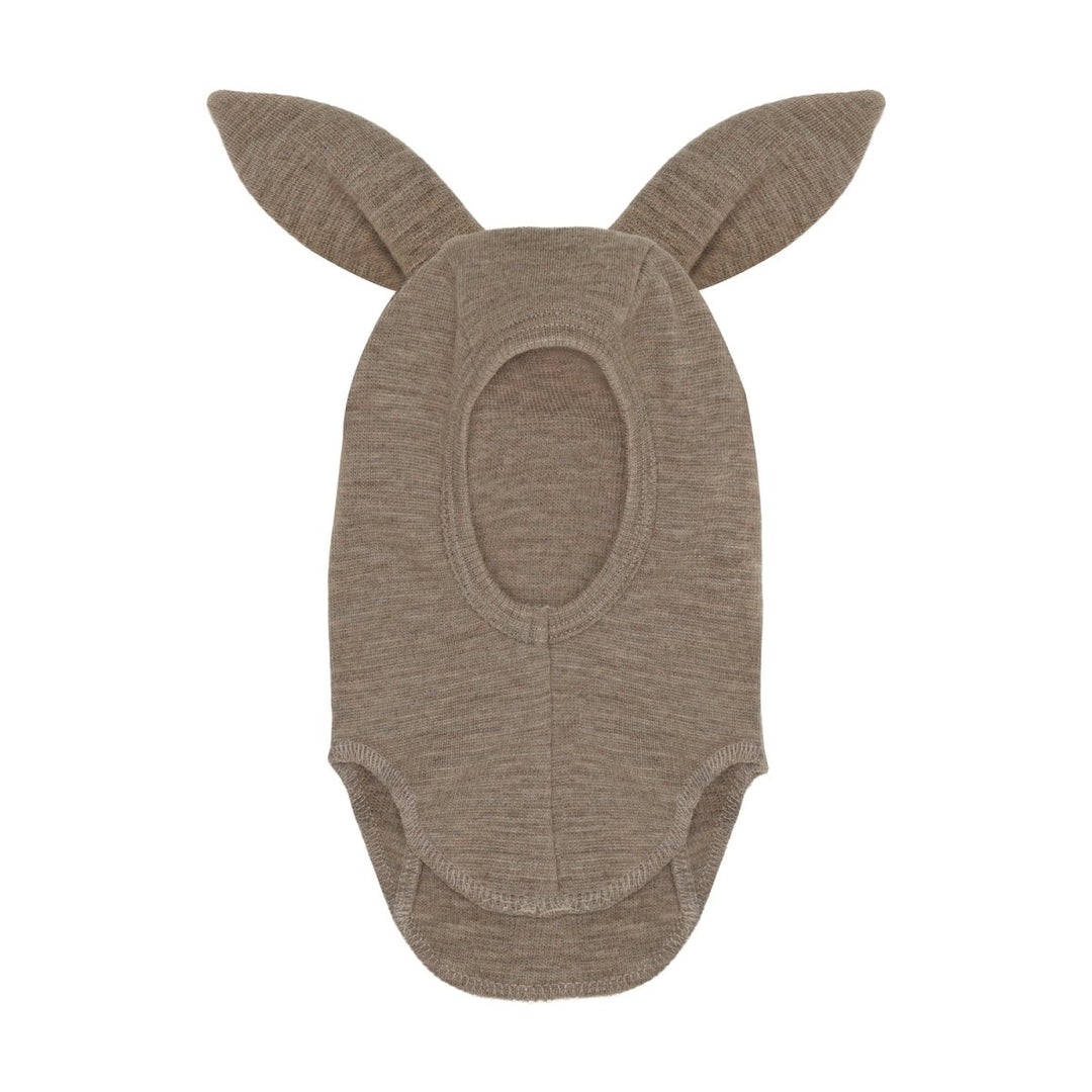HUTTEliHUT | Balaclava Bunny Ears Wool Rib - Savannah Melange | Torgunns Barneklær AS