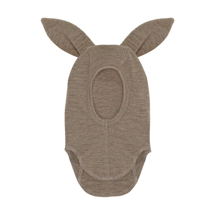 HUTTEliHUT | Balaclava Bunny Ears Wool Rib - Savannah Melange | Torgunns Barneklær AS