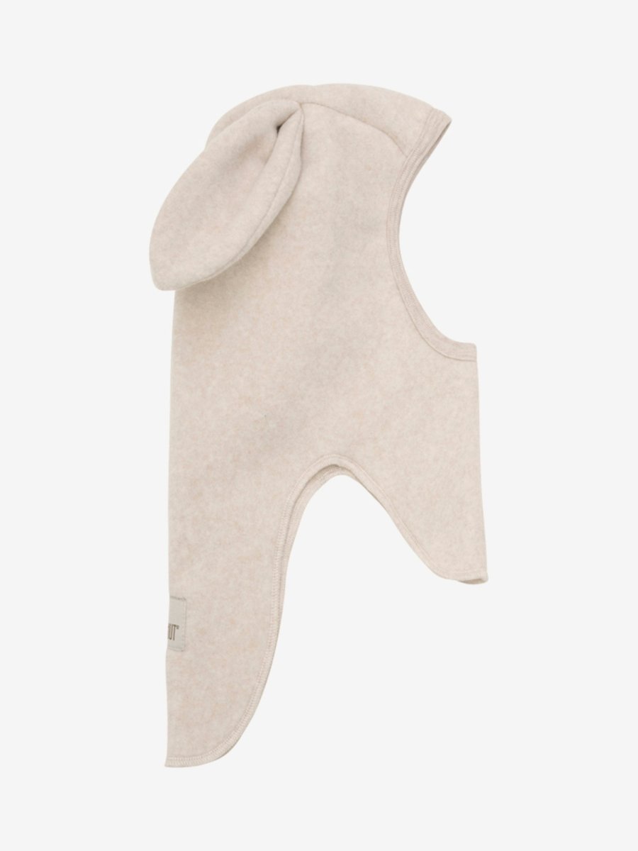 HUTTELiHUT Balaclava Ears Cotton Fleece - Camel Melange | Torgunns Barneklær AS