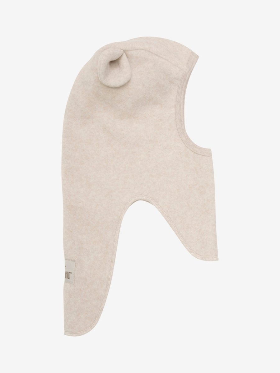 HUTTELiHUT Balaclava Ears Cotton Fleece - Camel Melange | Torgunns Barneklær AS