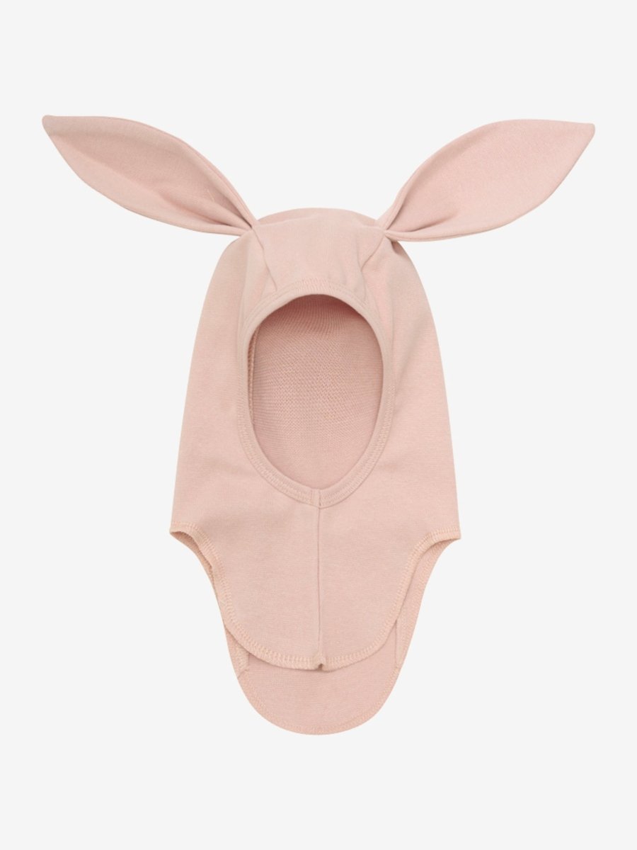 HUTTELiHUT Balaclava Ears Cotton Rib - Mahogany Rose | Torgunns Barneklær AS