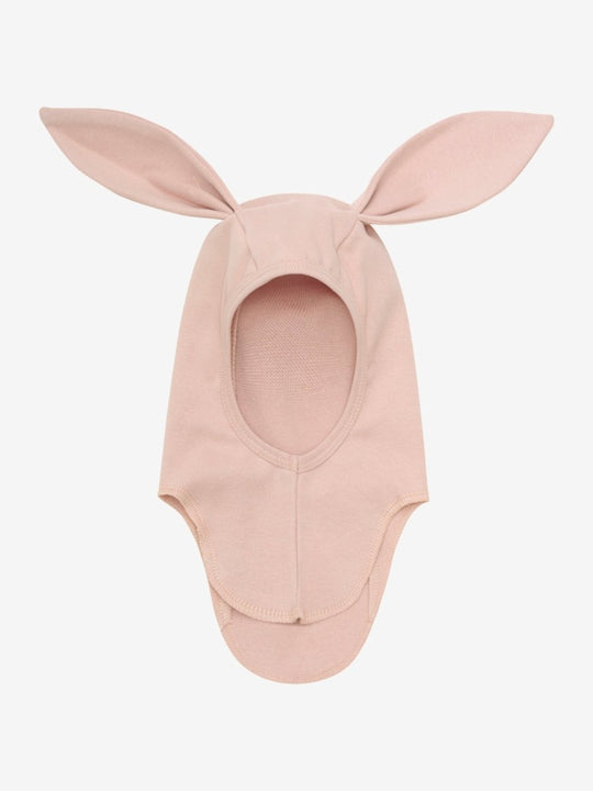 HUTTELiHUT Balaclava Ears Cotton Rib - Mahogany Rose | Torgunns Barneklær AS