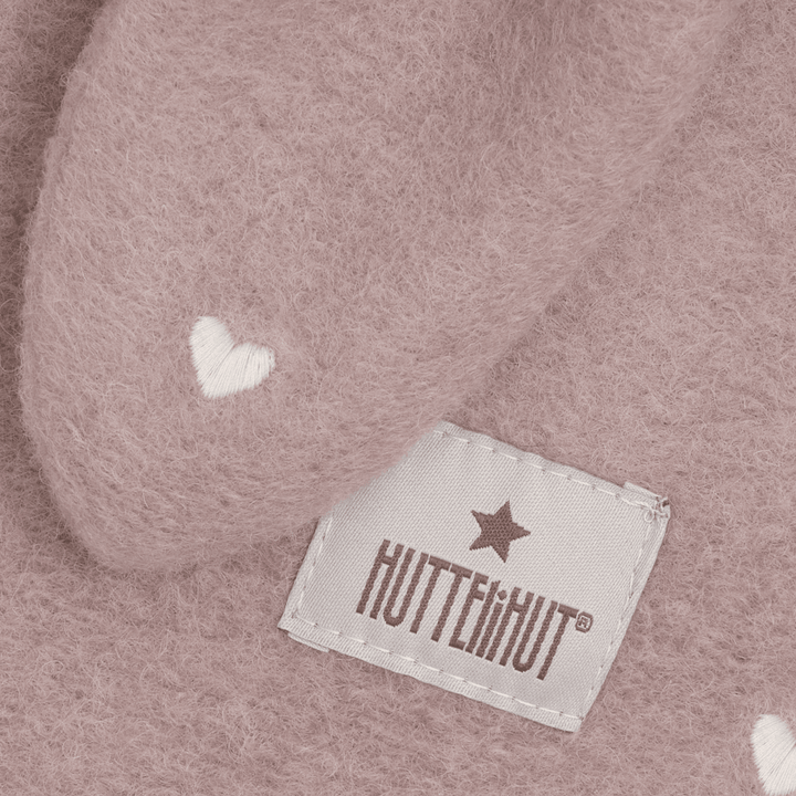 HUTTEliHUT | Balaclava Ears Emb. Wool - Deauville Mauve | Torgunns Barneklær AS