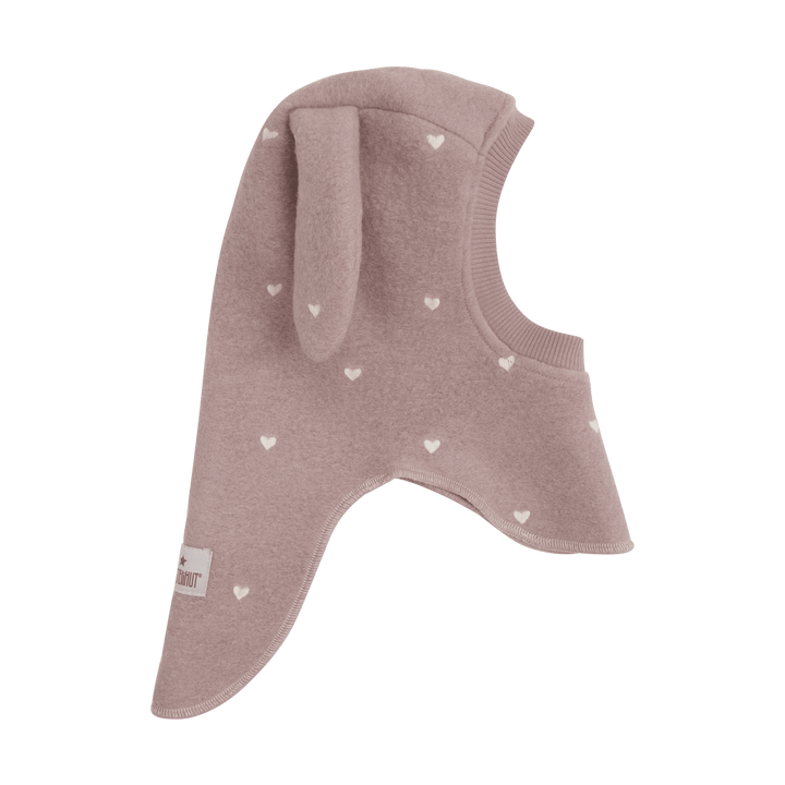 HUTTEliHUT | Balaclava Ears Emb. Wool - Deauville Mauve | Torgunns Barneklær AS