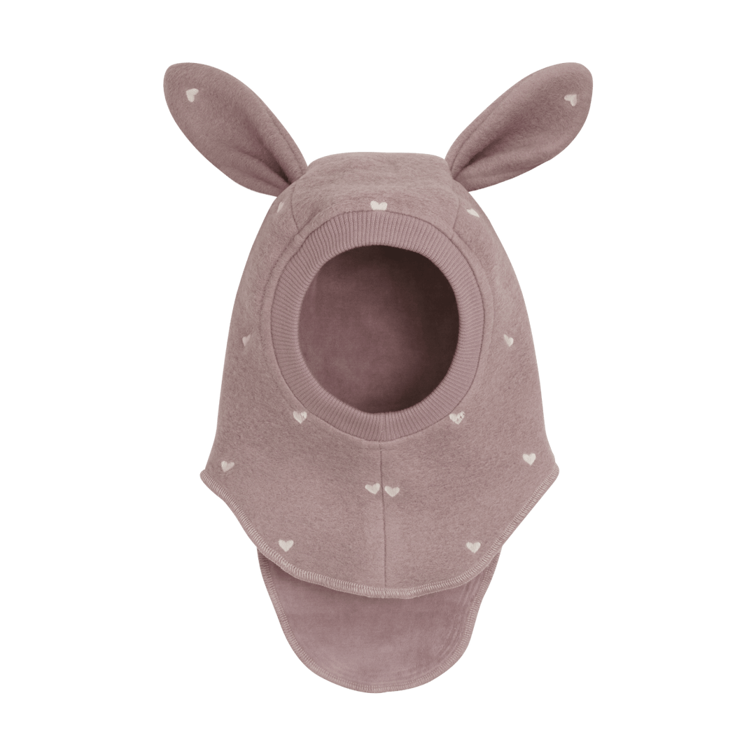 HUTTEliHUT | Balaclava Ears Emb. Wool - Deauville Mauve | Torgunns Barneklær AS
