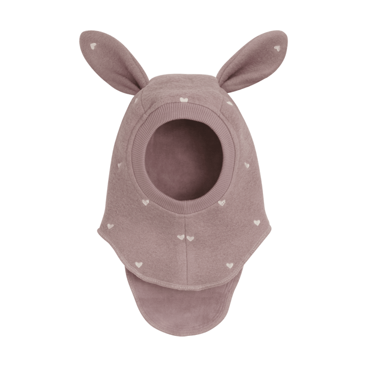 HUTTEliHUT | Balaclava Ears Emb. Wool - Deauville Mauve | Torgunns Barneklær AS