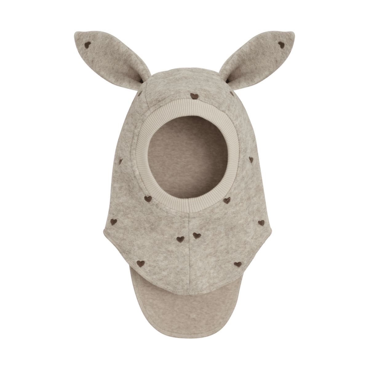 HUTTEliHUT | Balaclava Ears Emb. Wool - Sand Melange | Torgunns Barneklær AS