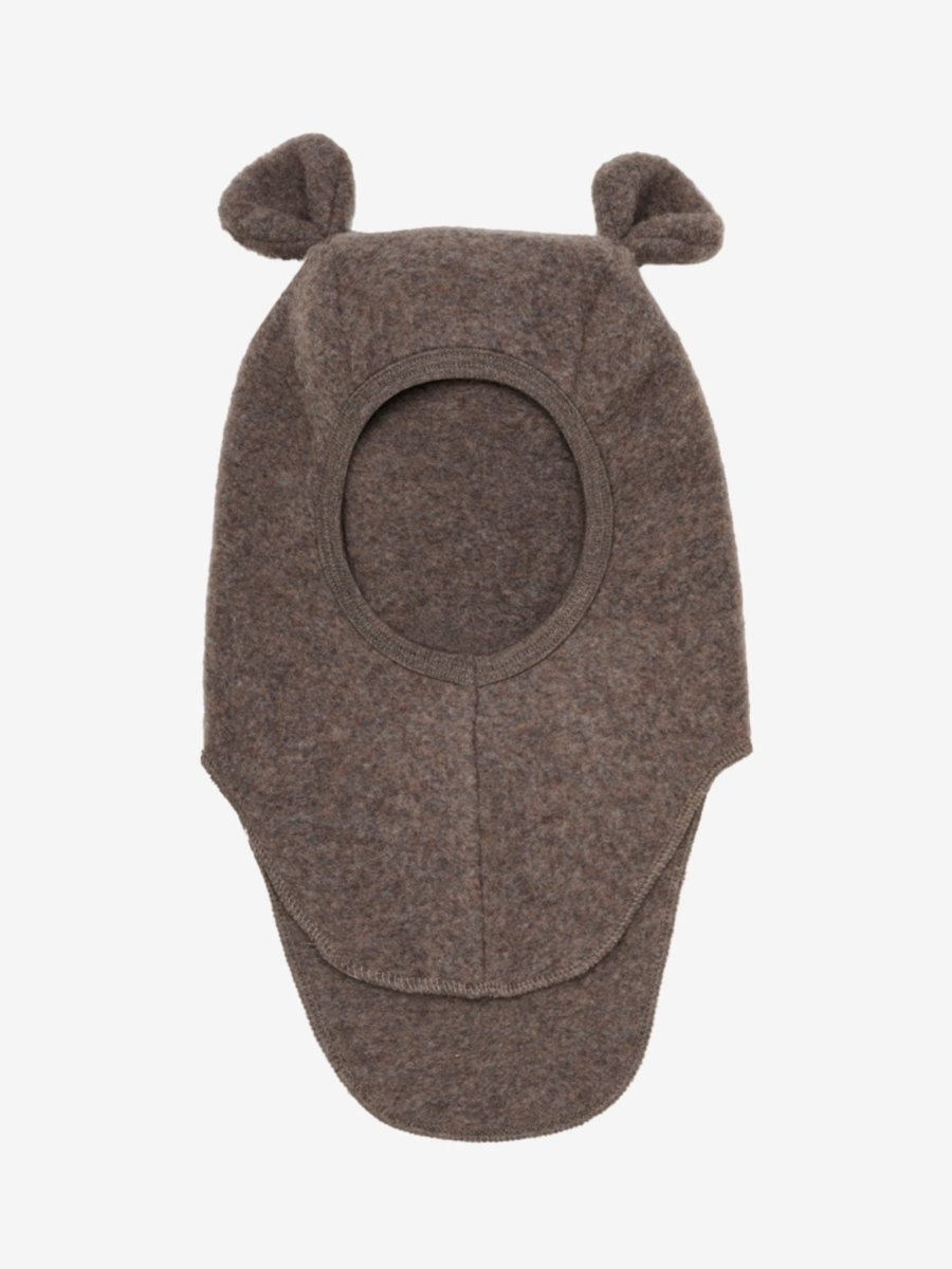 HUTTELiHUT Balaclava Ears Wool Fleece - Brown Melange | Torgunns Barneklær AS