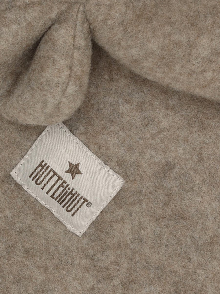 HUTTEliHUT | Balaclava Ears Wool Fleece - Savannah Melange | Torgunns Barneklær AS