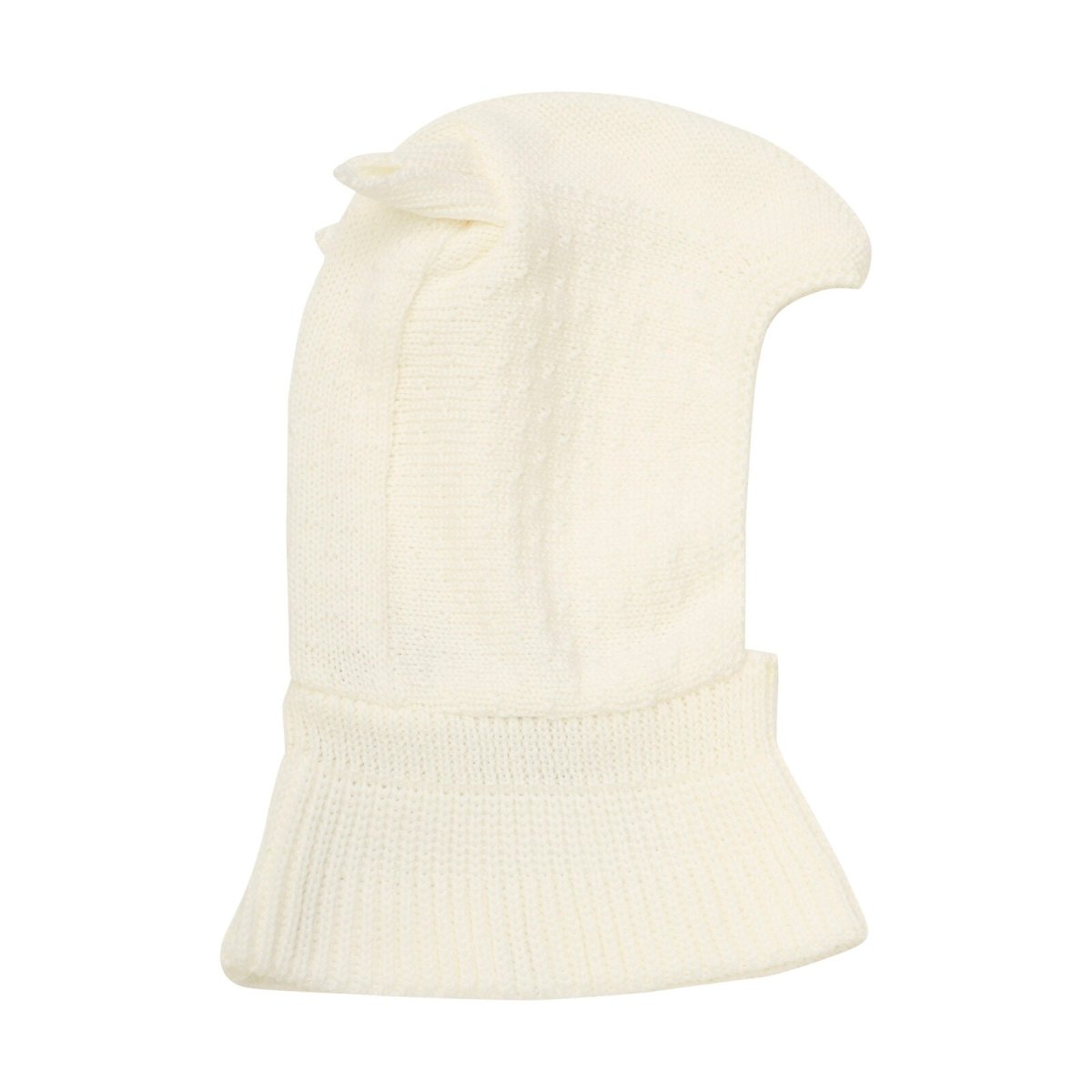 HUTTELiHUT | Balaclava Ears Wool Knit - Antique White | Torgunns Barneklær AS