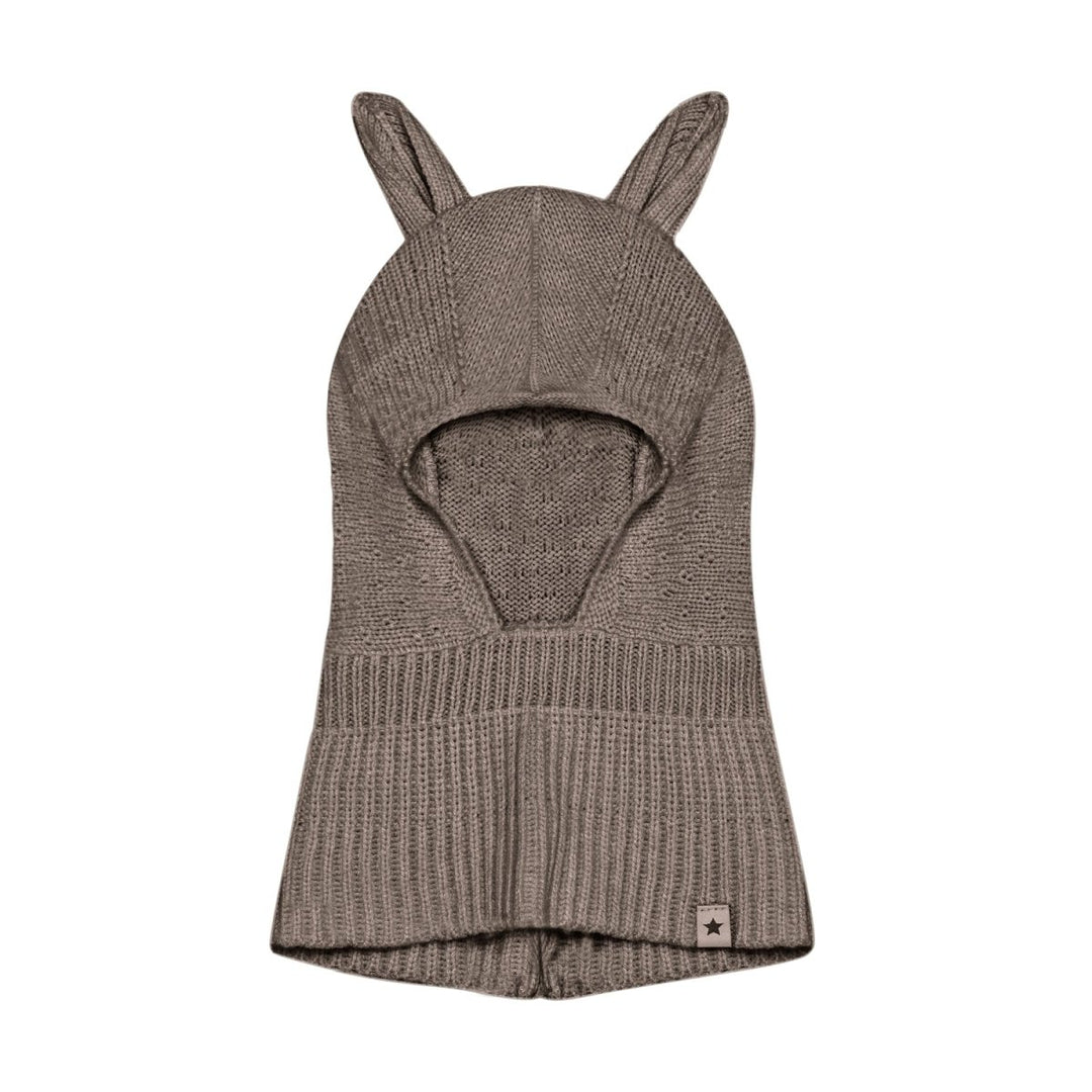 HUTTEliHUT | Balaclava Ears Wool Knit - Cinder Melange | Torgunns Barneklær AS
