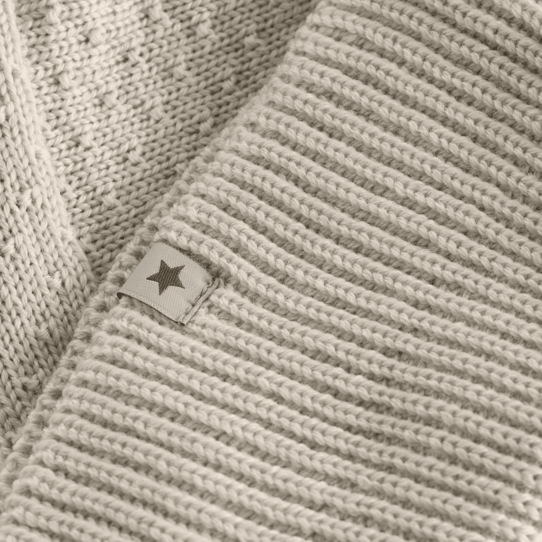 HUTTEliHUT | Balaclava Ears Wool Knit - Sand Melange | Torgunns Barneklær AS