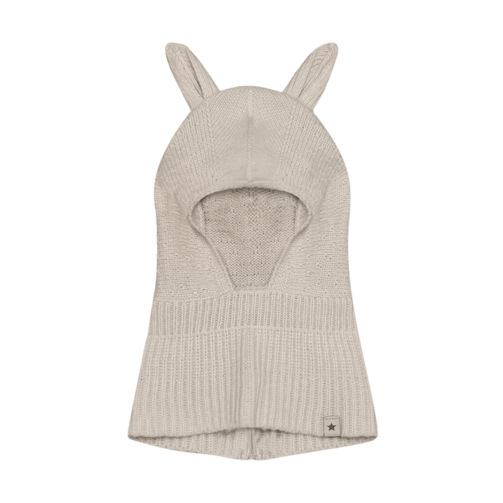 HUTTEliHUT | Balaclava Ears Wool Knit - Sand Melange | Torgunns Barneklær AS