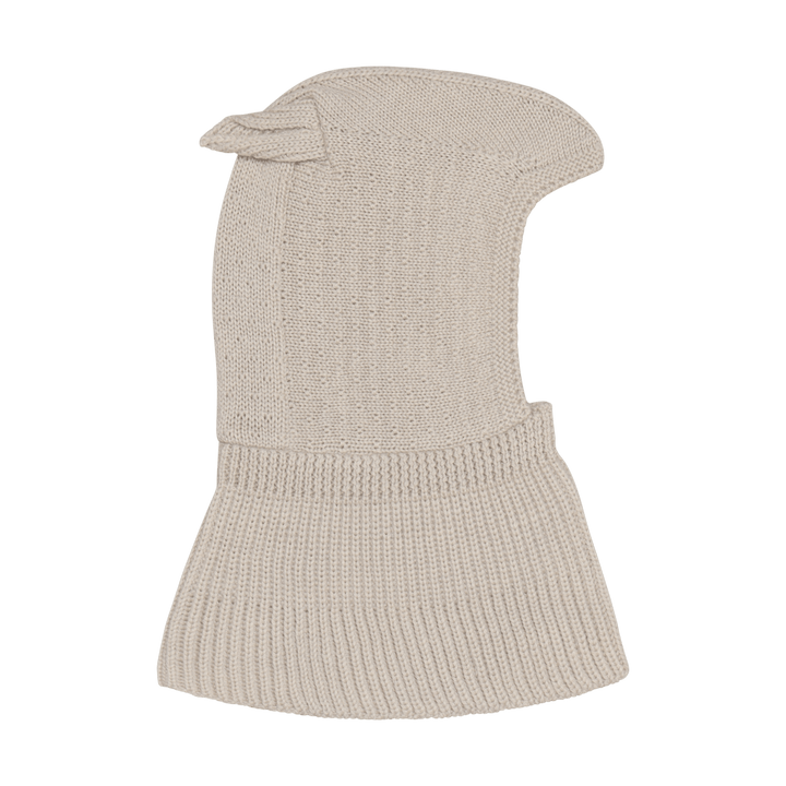 HUTTEliHUT | Balaclava Ears Wool Knit - Sand Melange | Torgunns Barneklær AS