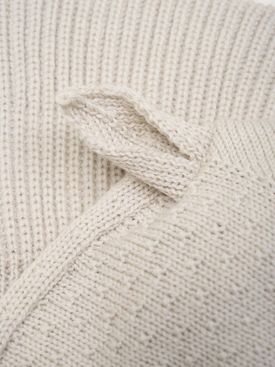HUTTEliHUT | Balaclava Ears Wool Knit - Sand Melange | Torgunns Barneklær AS