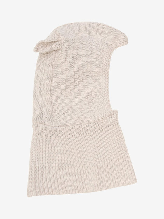 HUTTEliHUT | Balaclava Ears Wool Knit - Sand Melange | Torgunns Barneklær AS