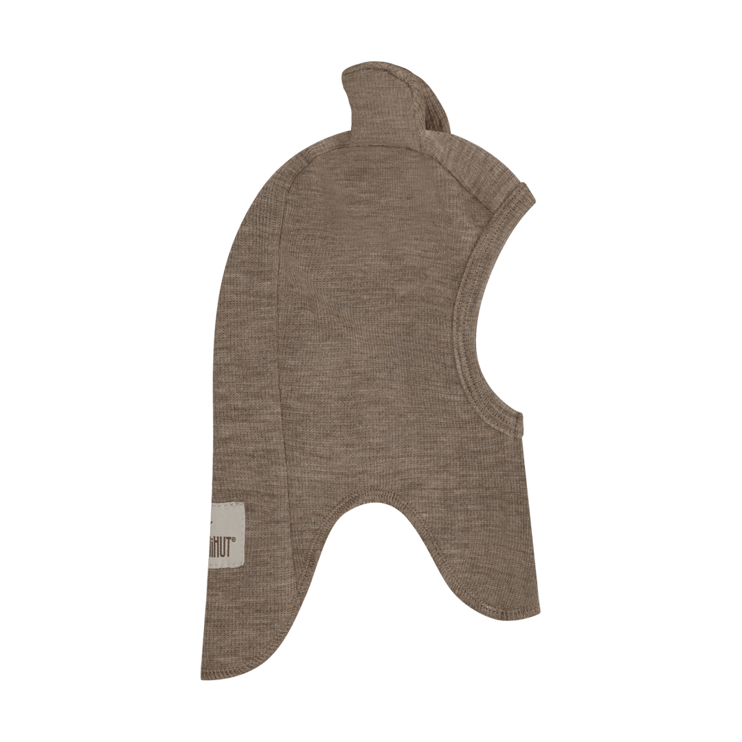 HUTTEliHUT | Balaclava Ears Wool Rib - Savannah Melange | Torgunns Barneklær AS