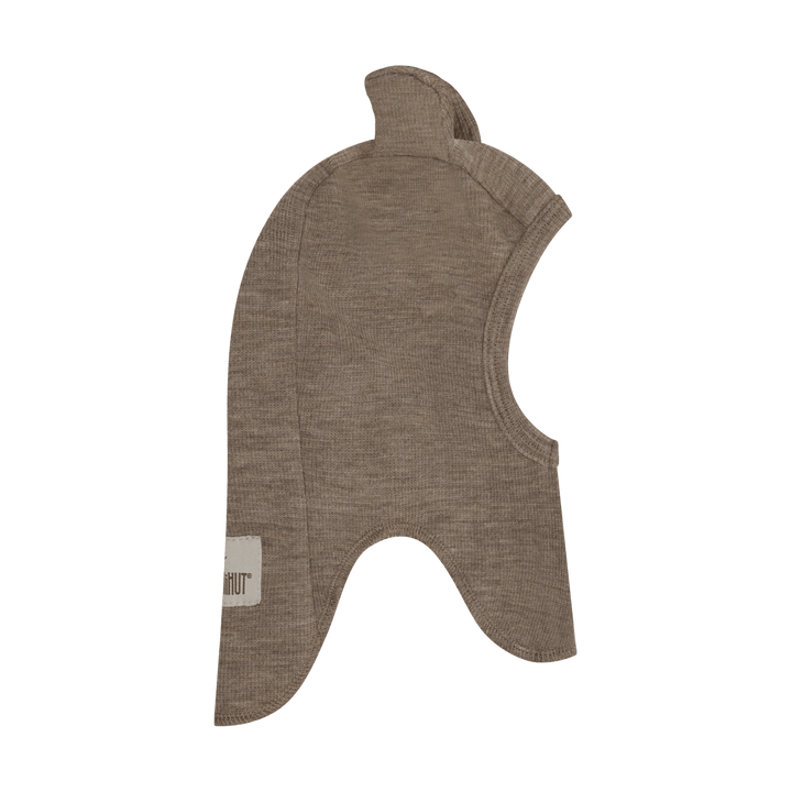 HUTTEliHUT | Balaclava Ears Wool Rib - Savannah Melange | Torgunns Barneklær AS