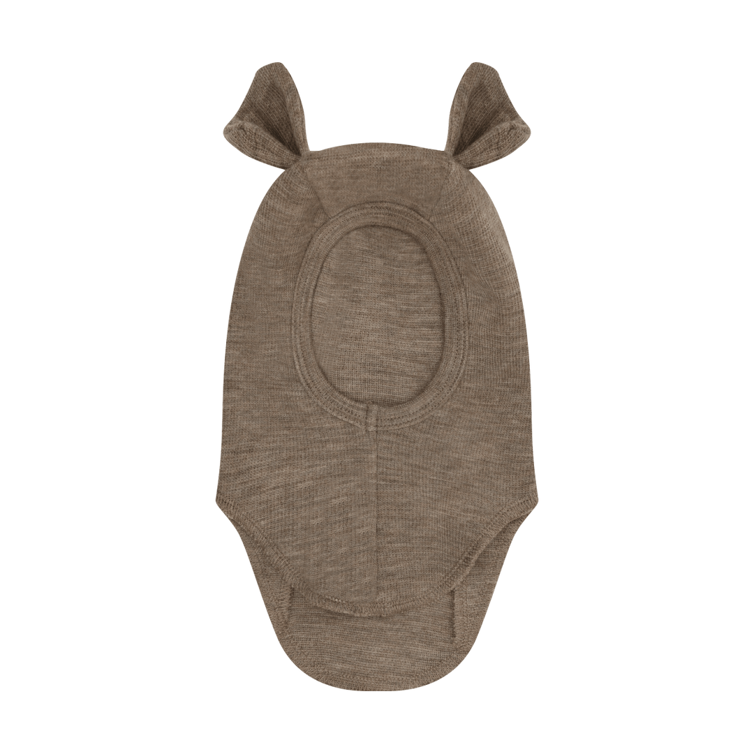 HUTTEliHUT | Balaclava Ears Wool Rib - Savannah Melange | Torgunns Barneklær AS