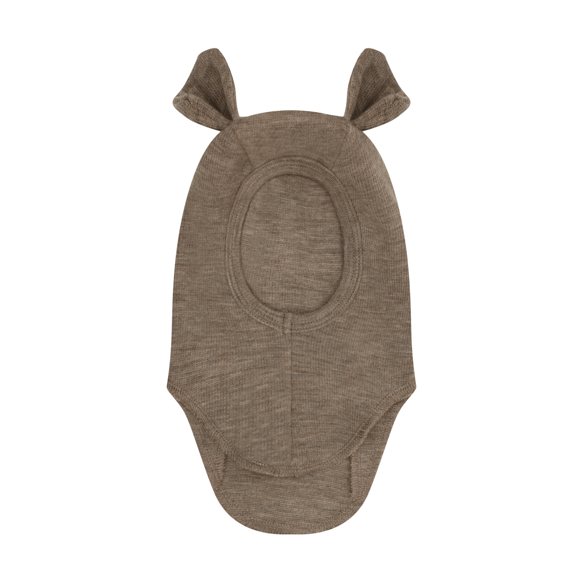 HUTTEliHUT | Balaclava Ears Wool Rib - Savannah Melange | Torgunns Barneklær AS
