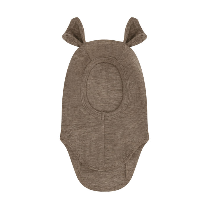HUTTEliHUT | Balaclava Ears Wool Rib - Savannah Melange | Torgunns Barneklær AS
