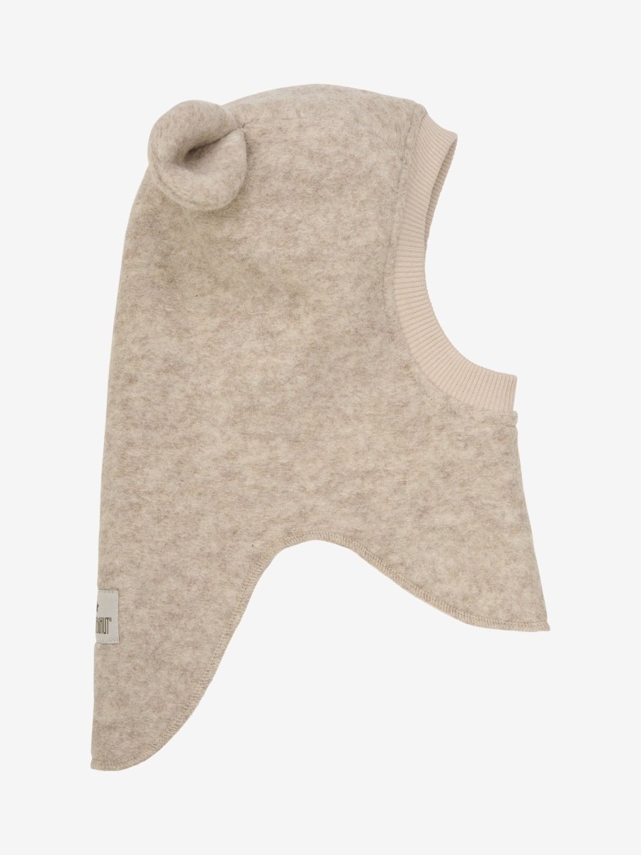 HUTTEliHUT | Balaclava Ears Wool - Sand Melange | Torgunns Barneklær AS