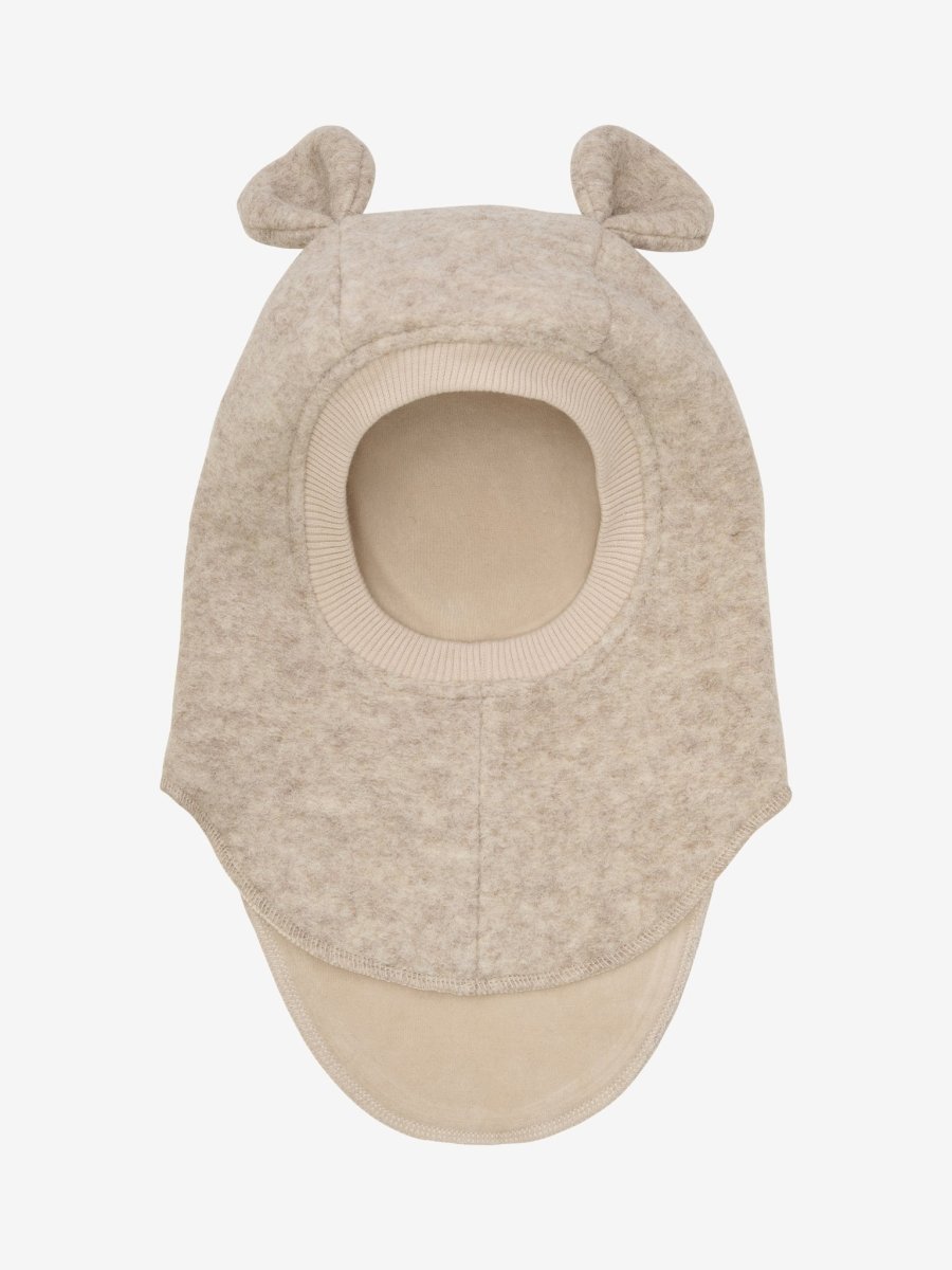 HUTTEliHUT | Balaclava Ears Wool - Sand Melange | Torgunns Barneklær AS