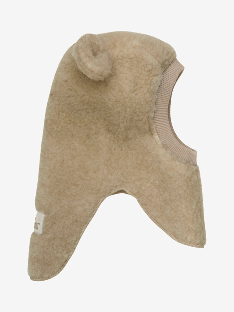 HUTTELiHUT | Balaclava Ears Wool Teddy - Cobblestone | Torgunns Barneklær AS
