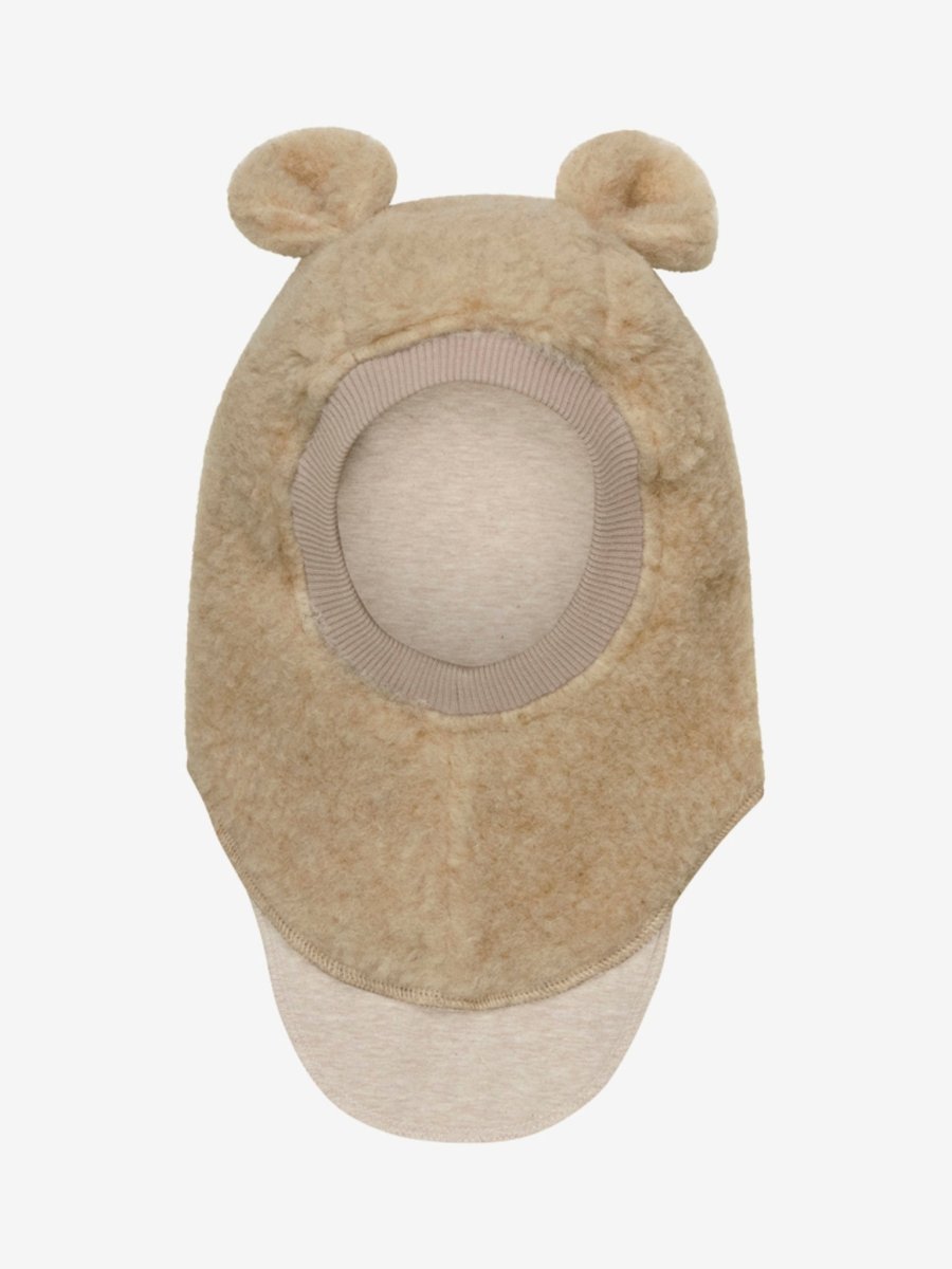 HUTTELiHUT | Balaclava Ears Wool Teddy - Cobblestone | Torgunns Barneklær AS