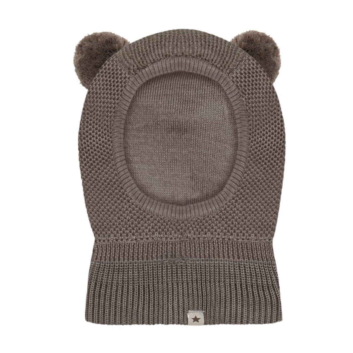 HUTTEliHUT | Balaclava Windstop Pompoms - Cinder Melange | Torgunns Barneklær AS