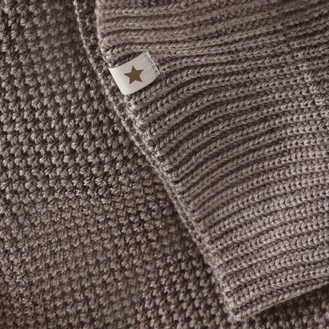 HUTTEliHUT | Balaclava Windstop Pompoms - Cinder Melange | Torgunns Barneklær AS
