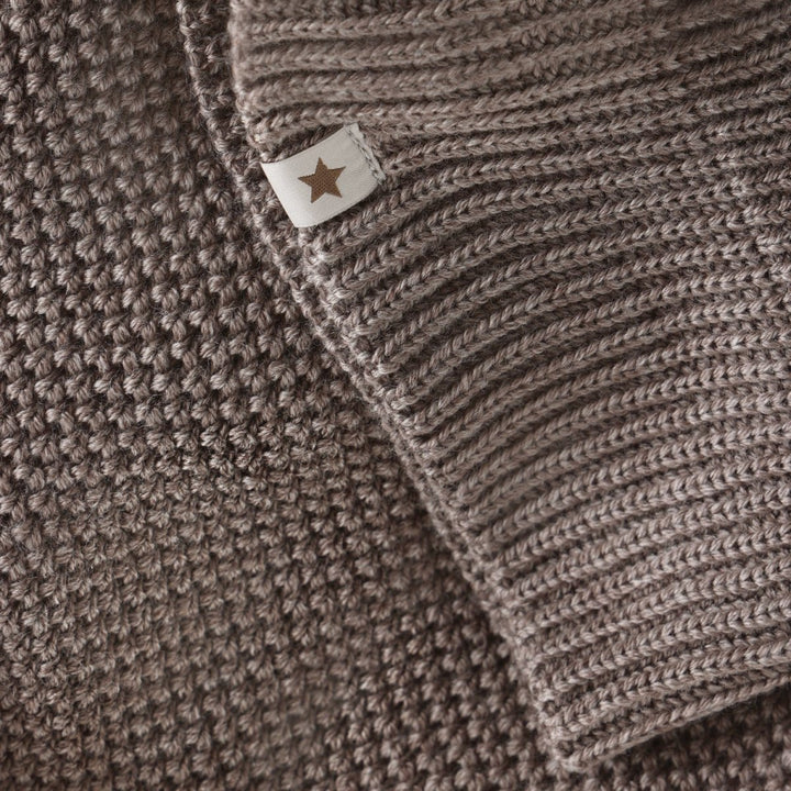 HUTTEliHUT | Balaclava Windstop Pompoms - Cinder Melange | Torgunns Barneklær AS