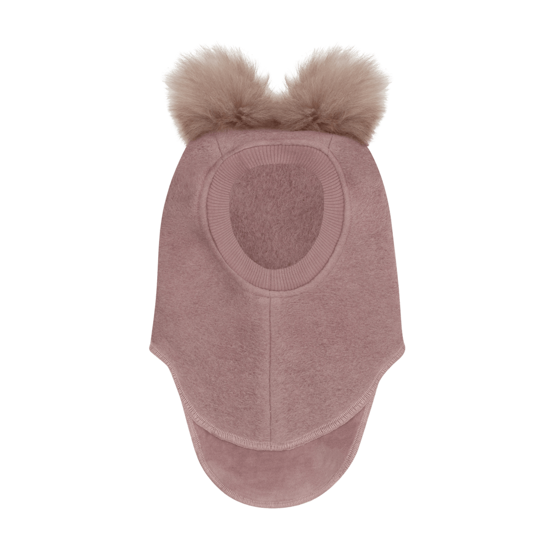 HUTTEliHUT | Balaclava Wool Alpaca Pompoms - Deauville Mauve | Torgunns Barneklær AS