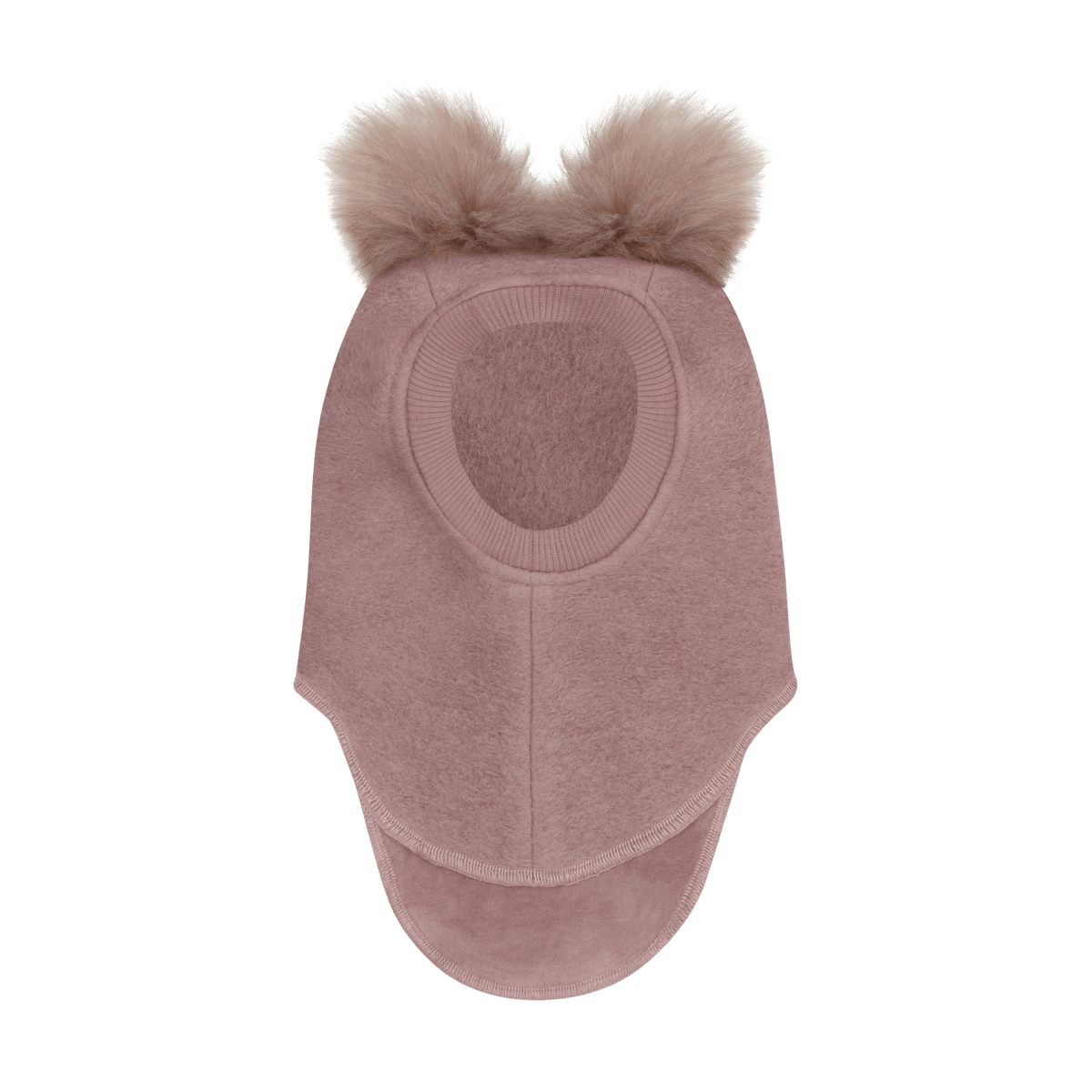HUTTEliHUT | Balaclava Wool Alpaca Pompoms - Deauville Mauve | Torgunns Barneklær AS