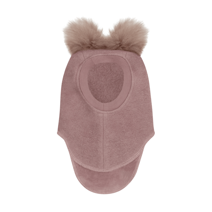 HUTTEliHUT | Balaclava Wool Alpaca Pompoms - Deauville Mauve | Torgunns Barneklær AS