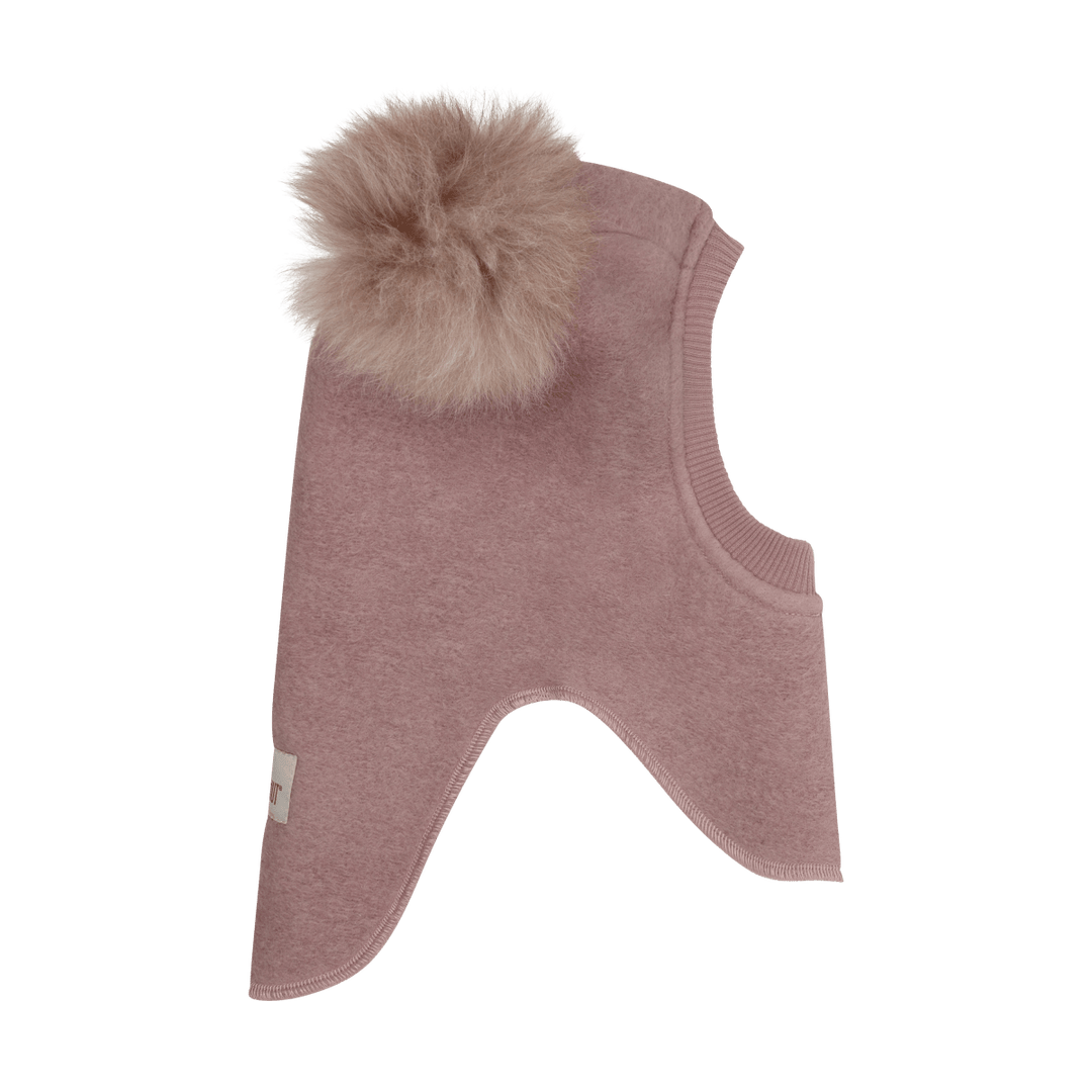 HUTTEliHUT | Balaclava Wool Alpaca Pompoms - Deauville Mauve | Torgunns Barneklær AS