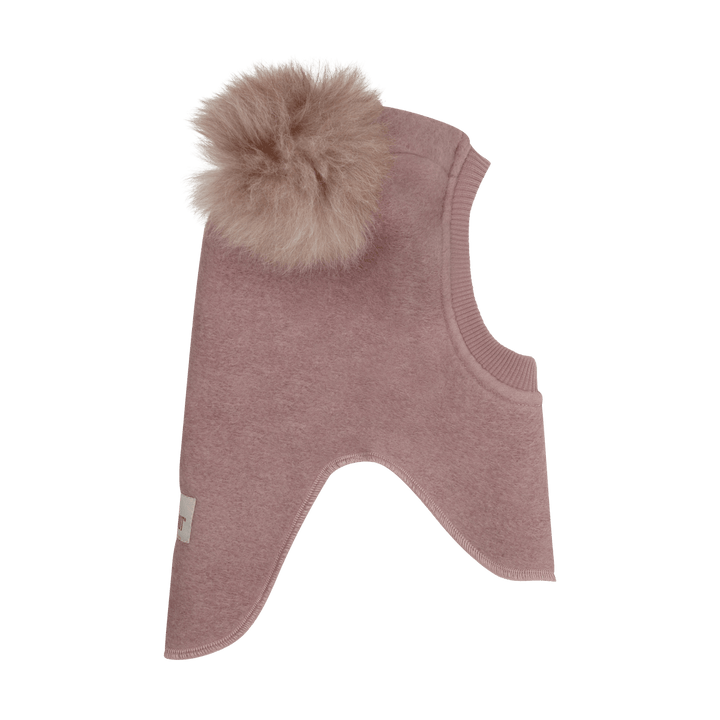 HUTTEliHUT | Balaclava Wool Alpaca Pompoms - Deauville Mauve | Torgunns Barneklær AS