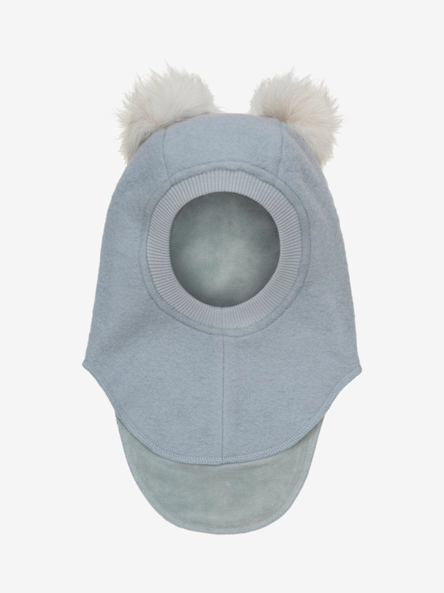 HUTTELiHUT | Balaclava Wool Alpaca Pompoms - Quarry | Torgunns Barneklær AS