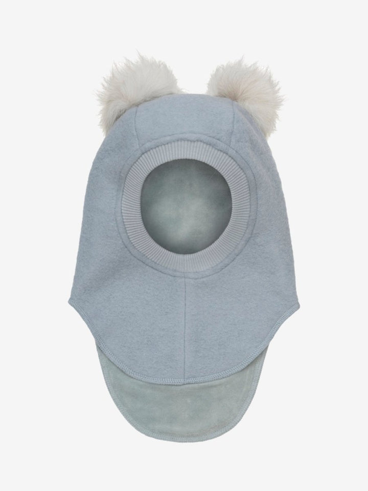 HUTTELiHUT | Balaclava Wool Alpaca Pompoms - Quarry | Torgunns Barneklær AS