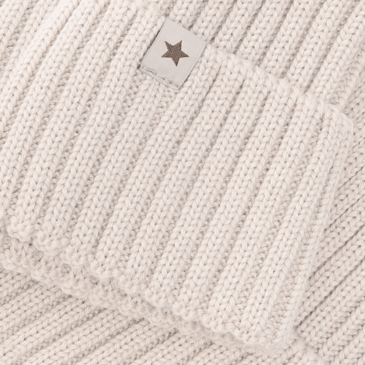HUTTEliHUT | Beanie Wool Knit - Sand Melange | Torgunns Barneklær AS
