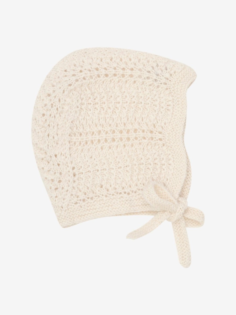 HUTTELiHUT Bonnet Alpaca Wool Knit - Offwhite | Torgunns Barneklær AS
