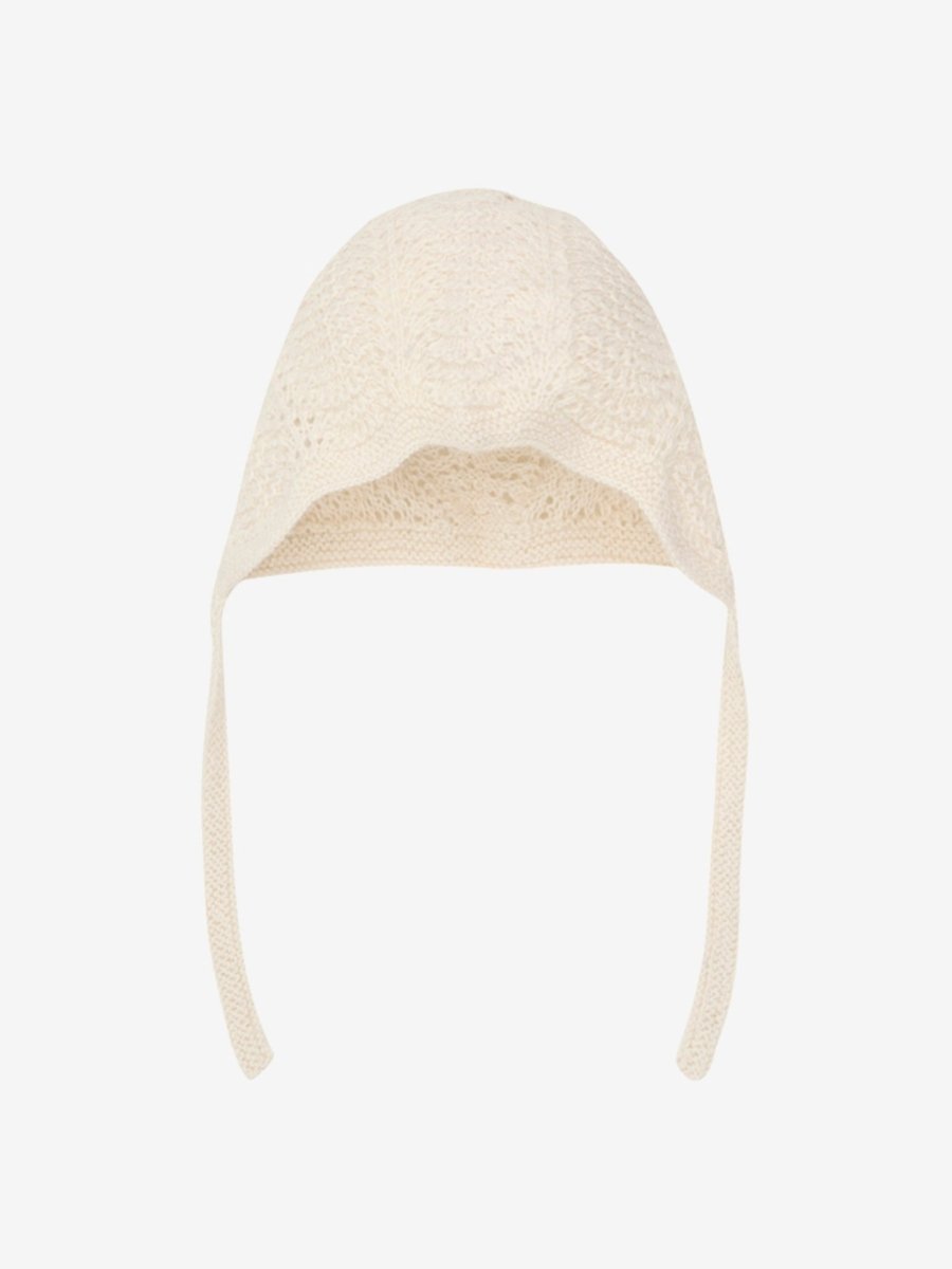 HUTTELiHUT Bonnet Alpaca Wool Knit - Offwhite | Torgunns Barneklær AS