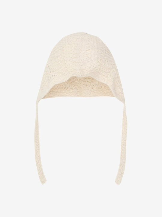 HUTTELiHUT Bonnet Alpaca Wool Knit - Offwhite | Torgunns Barneklær AS