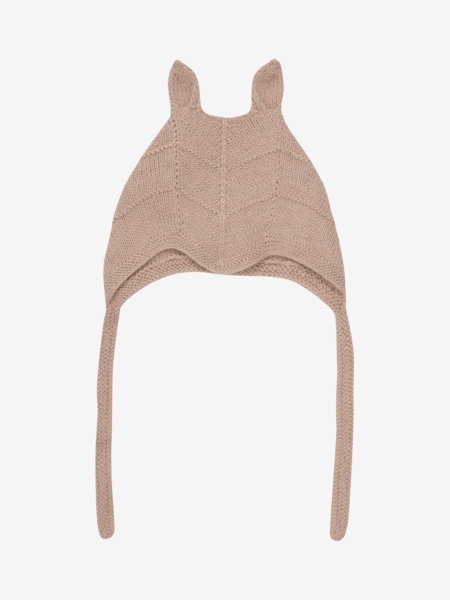 HUTTEliHUT | Bonnet Ears Alpaca Wool Knit - Mahogany Rose | Torgunns Barneklær AS