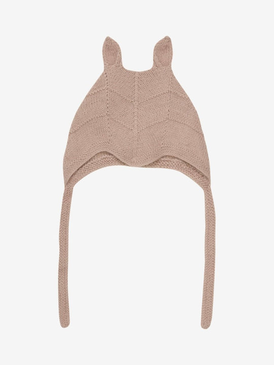 HUTTEliHUT | Bonnet Ears Alpaca Wool Knit - Mahogany Rose | Torgunns Barneklær AS